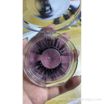 Wholesale Top Quality Private Label 25mm 5D Mink False Eyelashes Vendor with Custom Eyelash Packaging